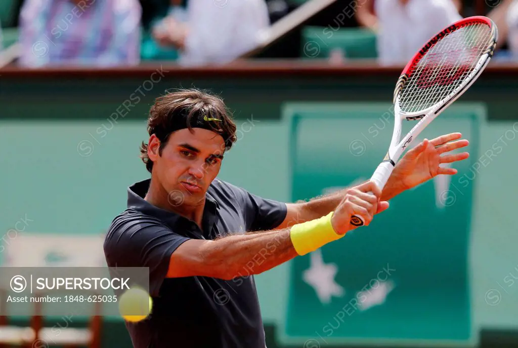 Roger Federer, SUI, French Open 2012, ITF Grand Slam tennis tournament, Roland Garros, Paris, France, Europe