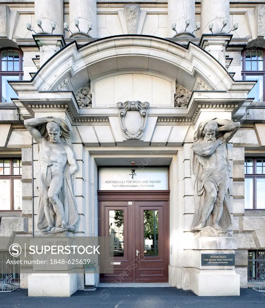 Felix Mendelssohn Bartholdy University of Music & Theatre, Leipzig, Saxony, Germany, Europe, PublicGround