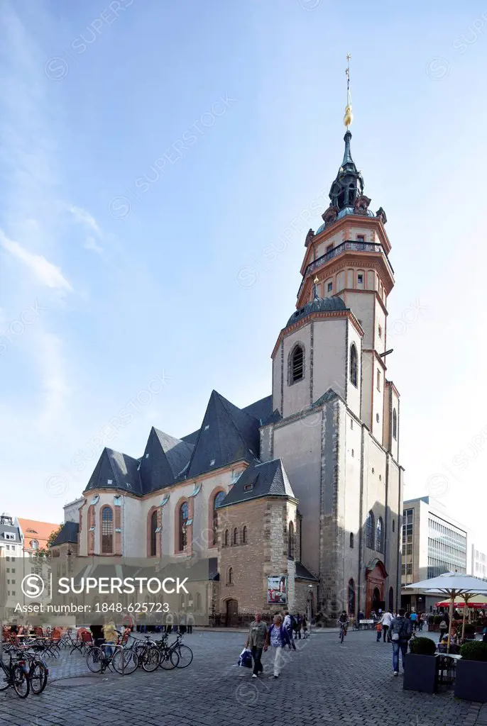 St. Nicholas Church in Leipzig, Saxony, Germany, Europe, PublicGround
