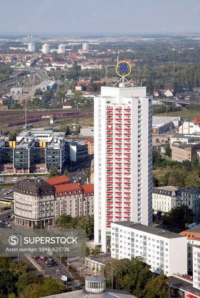 Wintergarten-Hochhaus high-rise building, Leipzig, Germany, Europe, PublicGround