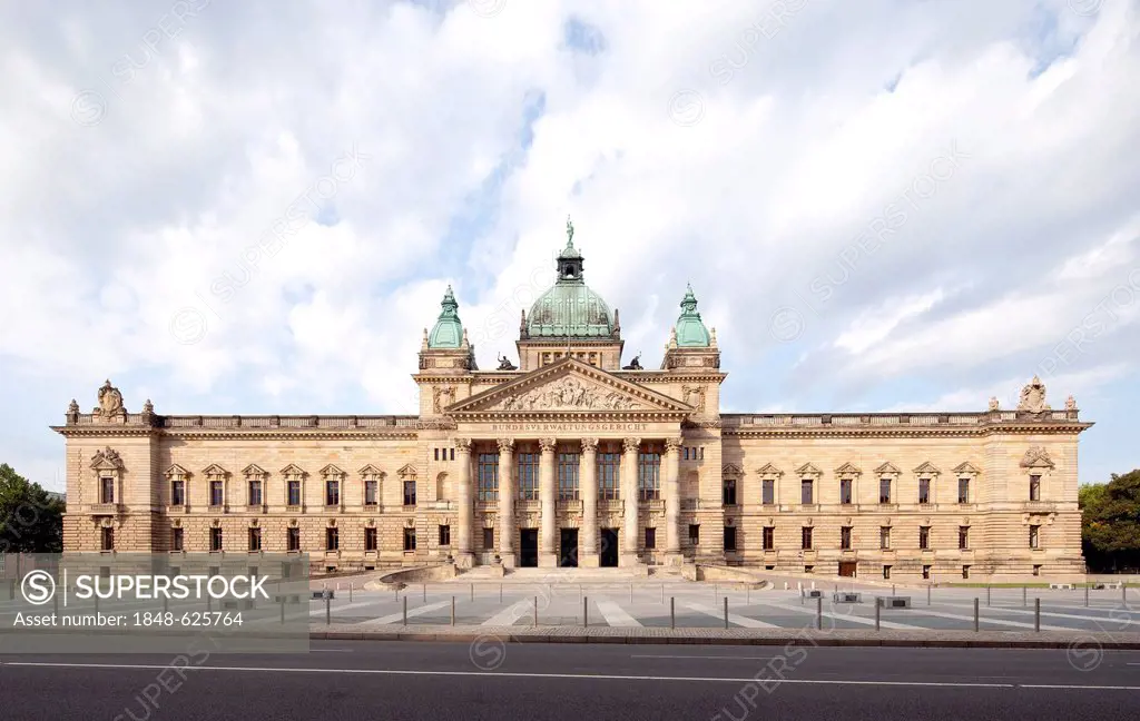 Federal Administrative Court of Germany, building of the former Imperial Court of Justice, Leipzig, Saxony, Germany, Europe, PublicGround