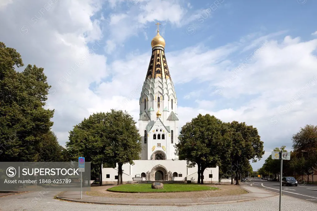 Russische Gedaechtniskirche Church, Leipzig, Saxony, Germany, Europe, PublicGround