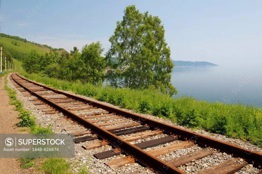 Circum-Baikal Railway, Lake Baikal, Irkutsk region, Siberia, Russian Federation, Eurasia
