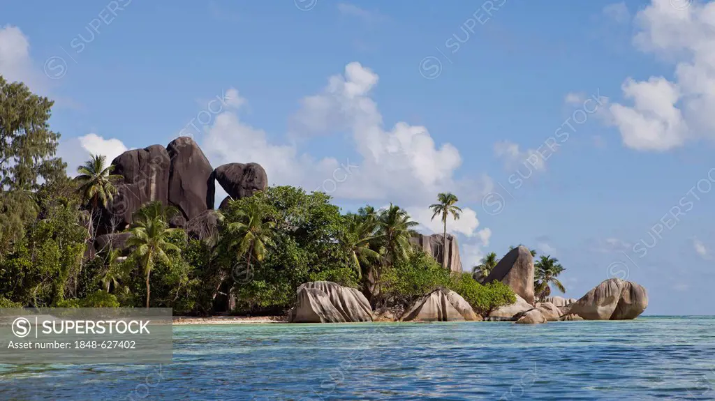 Point Source d'Argent, La Digue Island, Seychelles, Africa, Indian Ocean