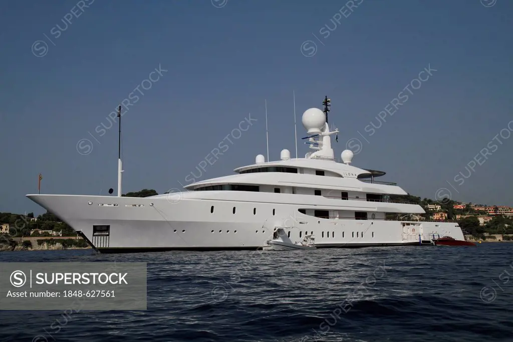 Ilona, a cruiser built by Amels Holland, length: 73.69 meters, built in 2004, Cap Ferrat, French Riviera, France, Europe