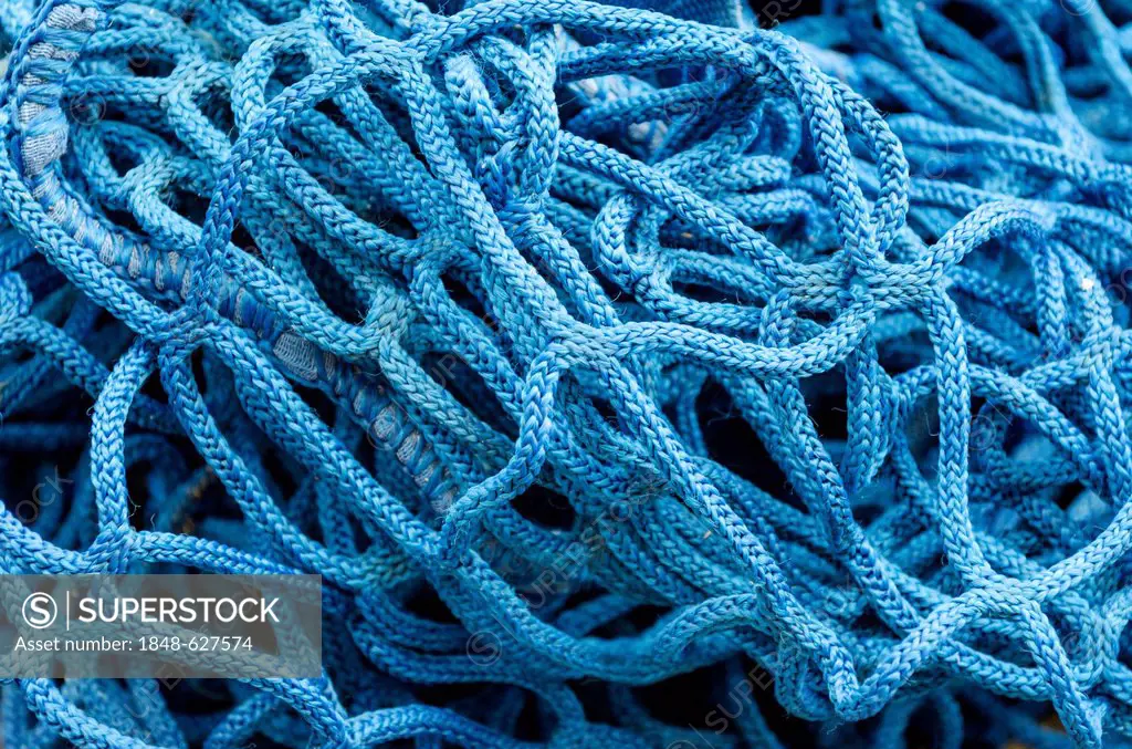 Blue nylon safety net