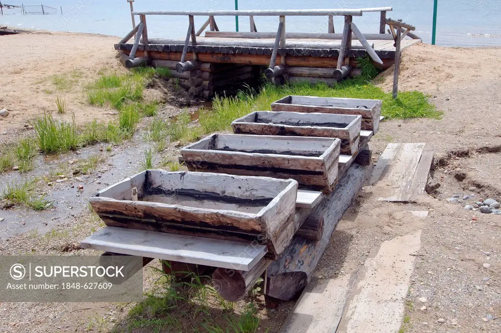 Old gold mining artel, settlement of Talzy, Irkutsk region, Baikal, Siberia, Russian Federation, Eurasia