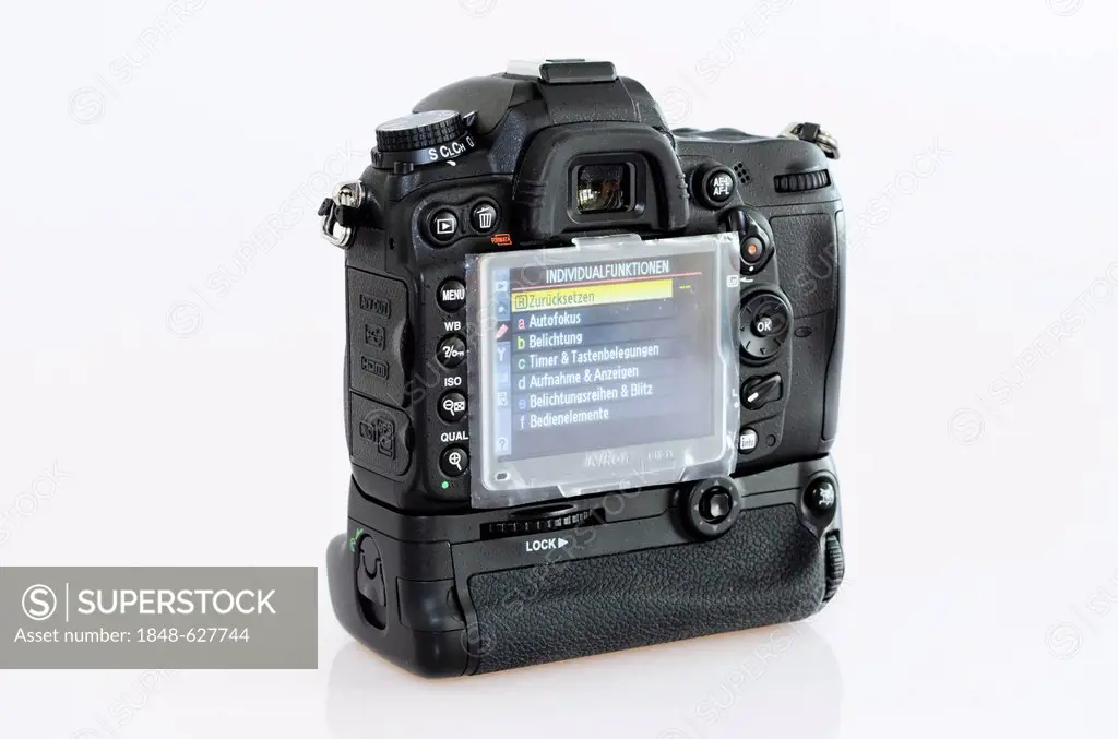 Nikon D7000 digital SLR camera with battery grip