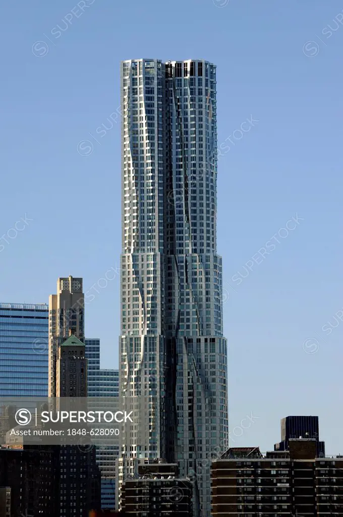 New York by Gehry or 8 Spruce Street or Beekman Tower, Lower Manhattan, New York City, New York, USA, North America