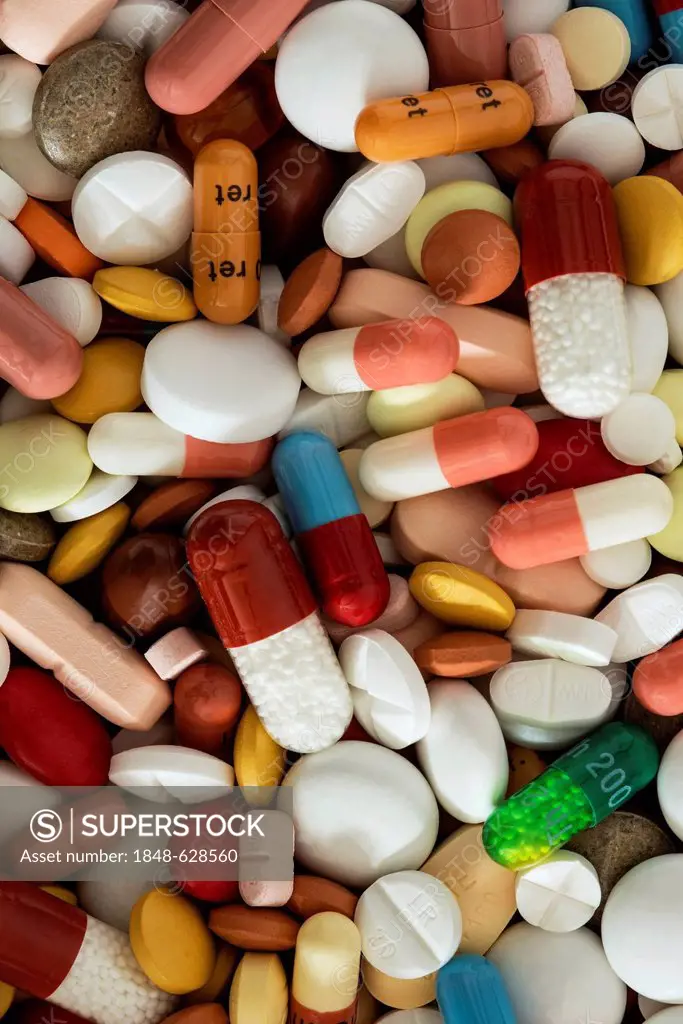 Medication, drugs, capsules, tablets, potpurri