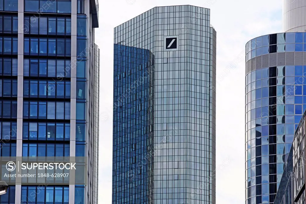 Deutsche Bank office building, headquarters, Financial District, Frankfurt am Main, Hesse, Germany, Europe