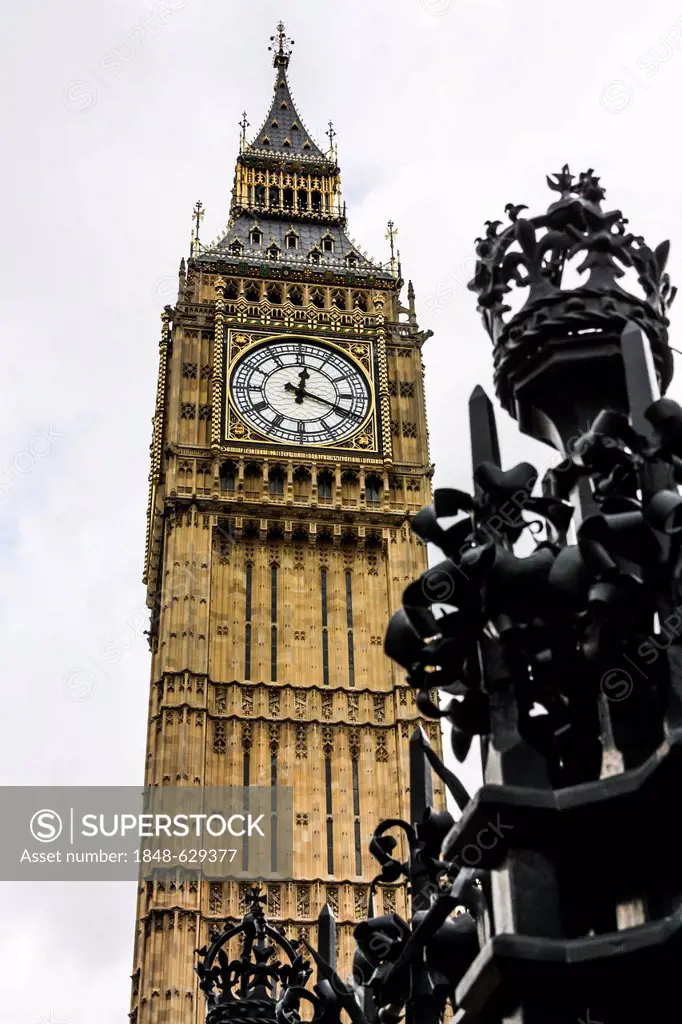 Clock Tower, Big Ben, Palace of Westminster, Unesco World Heritage Site, London, England, United Kingdom, Europe