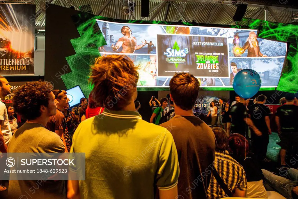 Gamescom, the world's largest trade fair for interactive consumer electronics, video games and computer games, Cologne, North Rhine-Westphalia, German...