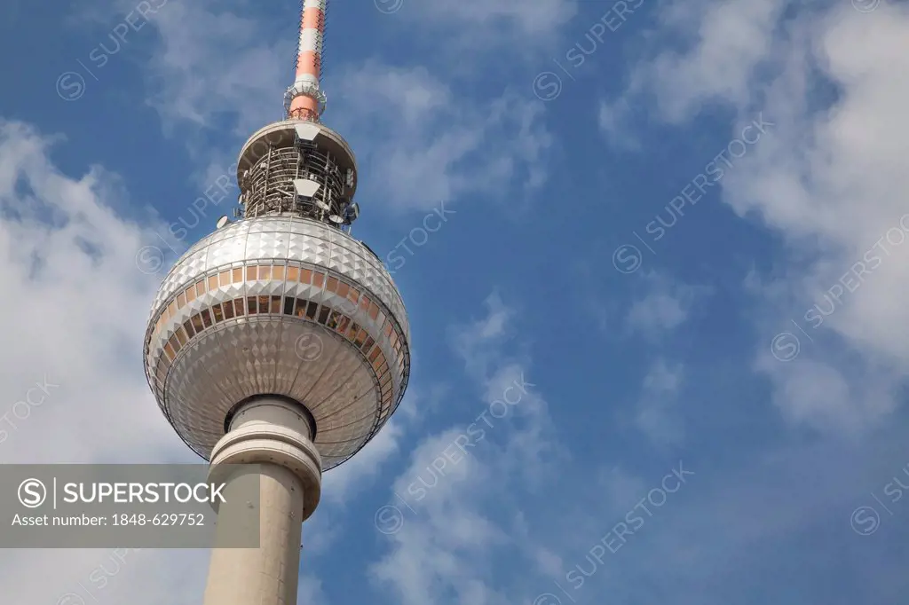 Fernsehturm television tower, Berlin, Germany, Europe