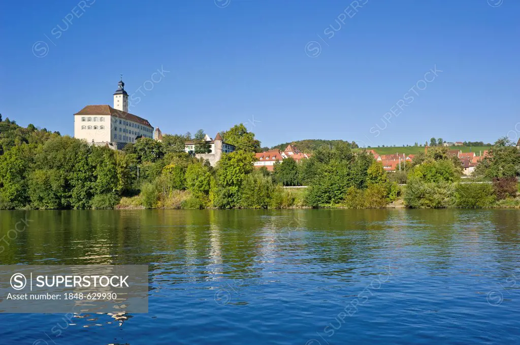 Castle Horneck, Gundelsheim, Neckartal, Baden-Wuerttemberg, Germany, Europe