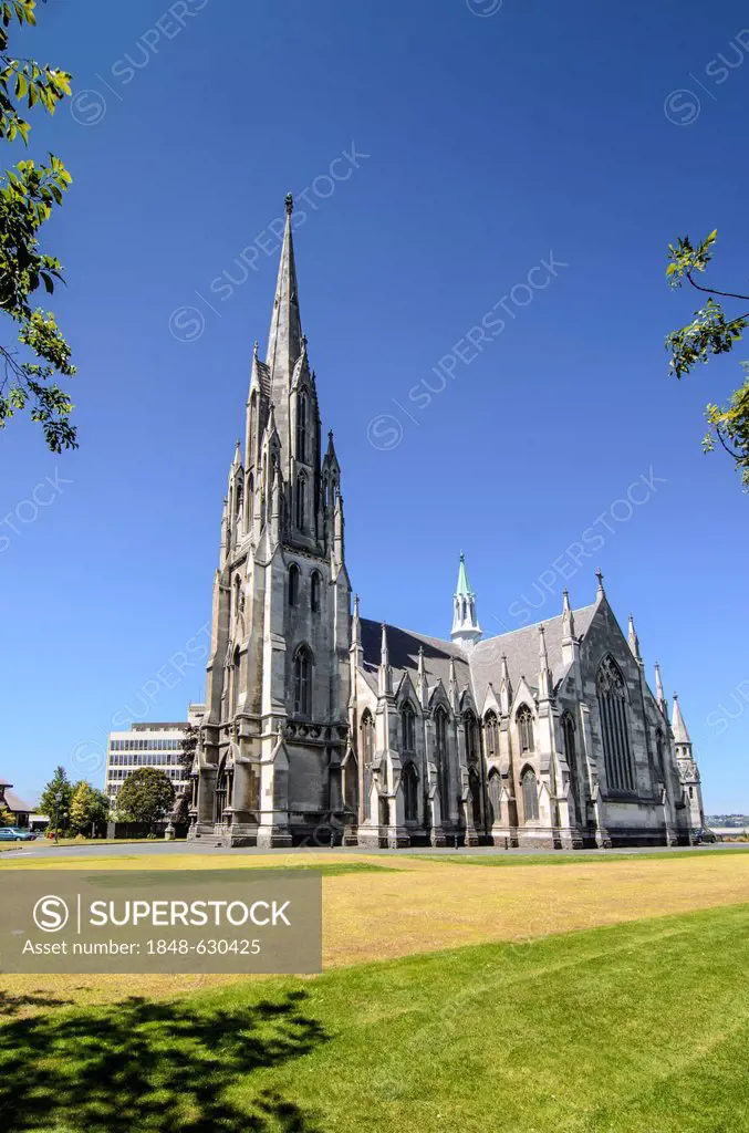 First Church of Otago, a Presbyterian church, Victorian-style cathedral, Dunedin, South Island, New Zealand, Oceania