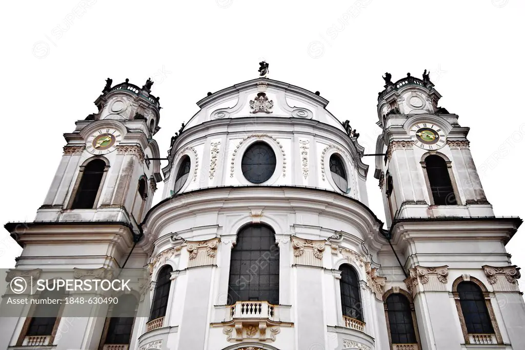 Collegiate Church in the city of Salzburg, Austria, Europe