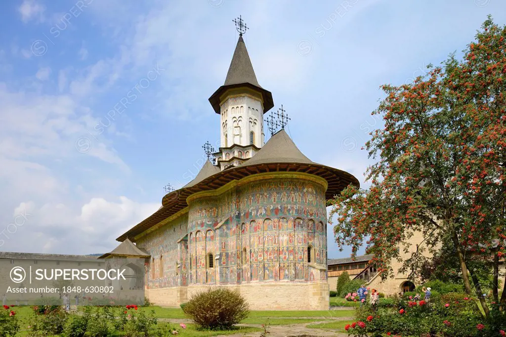 Sucevita Monastery, a painted monastery of northern Moldavia, Romania, Europe