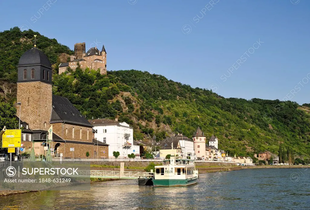 Sankt Goarshausen, Upper Middle Rhine Valley, a Unesco World Heritage Site, Rhineland-Palatinate, Germany, Europe