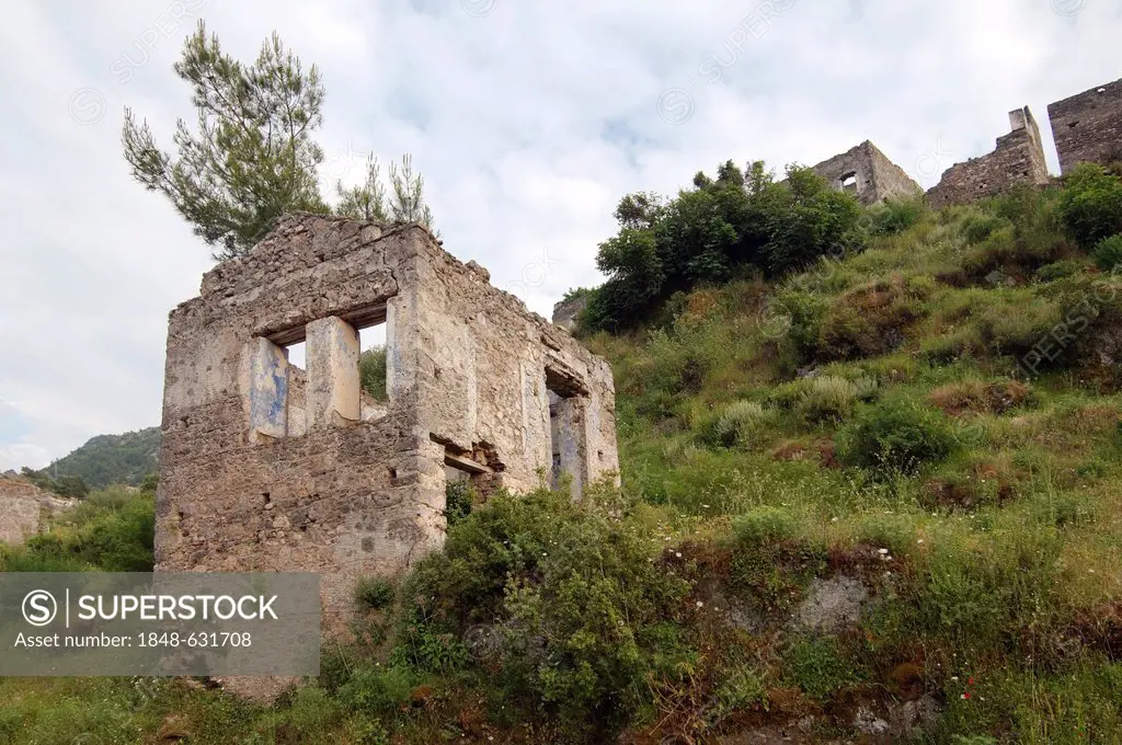 Greek ghost town of Levissi, Karmylassos, Kayakoey, Turkey