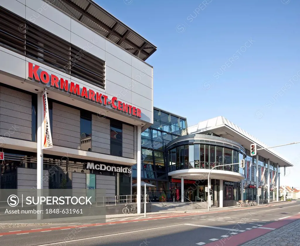 Kornmarkt-Center shopping center, Bautzen, Budysin, Upper Lusatia, Lusatia, Saxony, Germany, Europe, PublicGround
