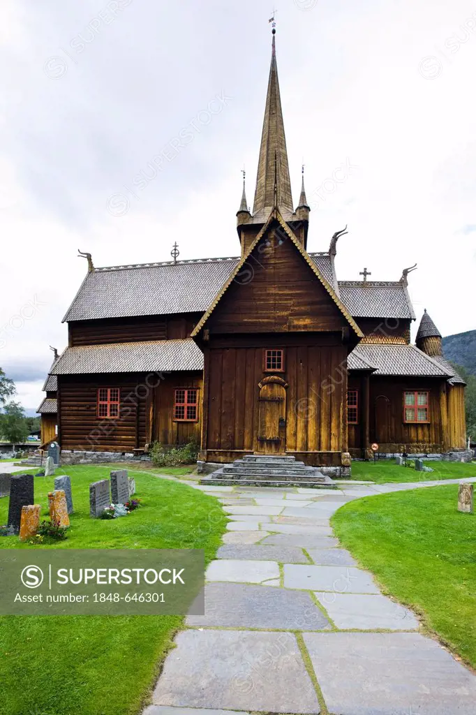 Lom Stave Church, Norway, Scandinavia, Europe