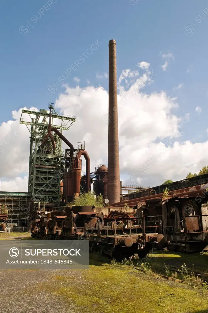 Heinrichshuette, Museum fuer Eisen und Stahl, iron and steel museum, blast furnaces, 150 years old, oldest surviving blast furnace in the Ruhr Area, H...