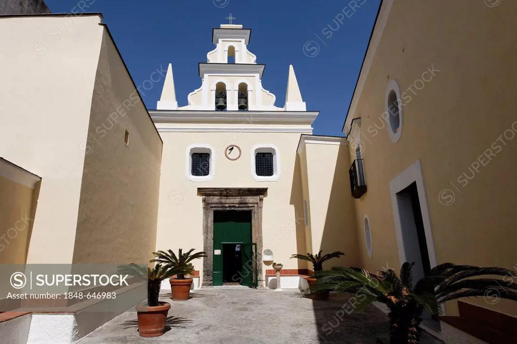 Santa Maria Visitapoveri church, Forio, Ischia Island, Gulf of Naples, Campania, Southern Italy, Italy, Europe
