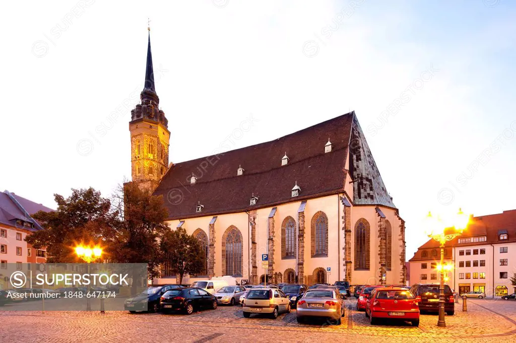Petrikirche church, Bautzen, Budysin, Upper Lusatia, Lusatia, Saxony, Germany, Europe, PublicGround