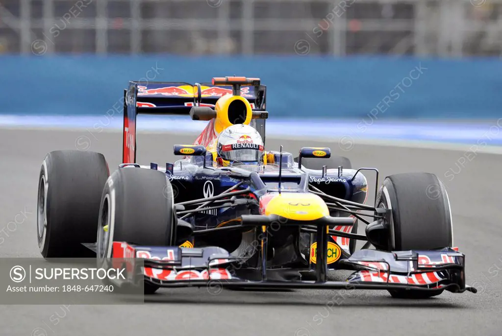 Sebastian Vettel, GER, in the Red Bull Racing car RB8 during the free practice session for the European Grand Prix on 22 June 2012 in Valencia, Spain,...