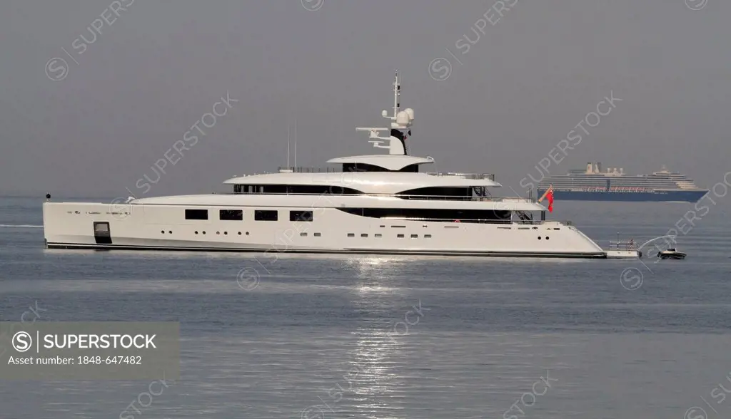 Nataly, a cruiser built by Benetti, length: 65 meters, built in 2011, French Riviera, France, Europe