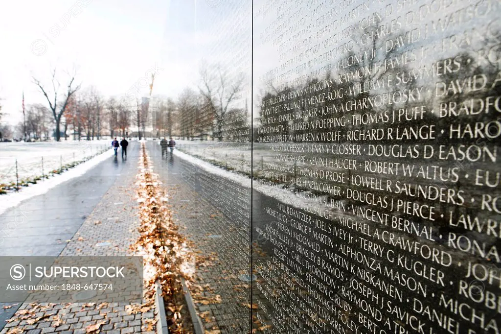 Vietnam Memorial in Washington DC, USA, America