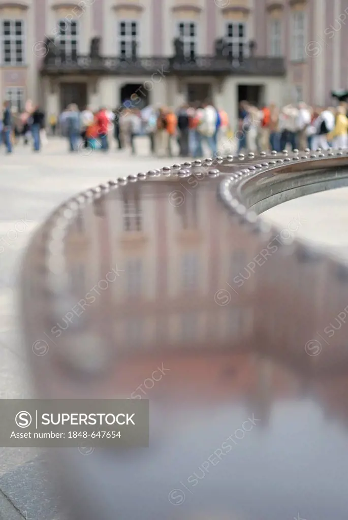 Railing of a fountain, Prague, Czech Republic, Europe