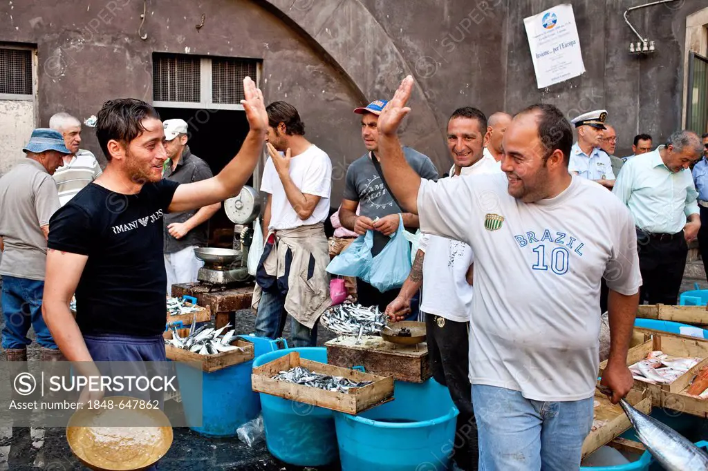 Fish Market, La Pescheria, Catania, Sicily, Italy, Europe