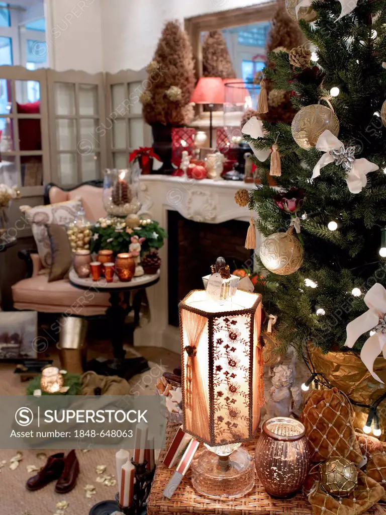 Christmas accessories in a stylish atmosphere
