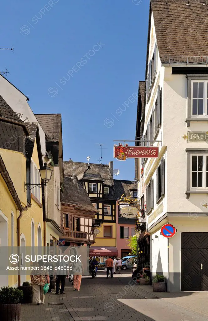 Assmannshausen, Upper Middle Rhine Valley, a UNESCO World Heritage Site, Rhineland-Palatinate, Germany, Europe