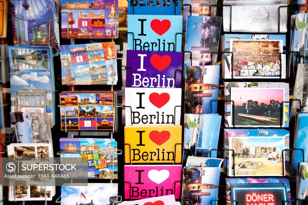 Postcards with Berlin motifs, Berlin, Germany, Europe