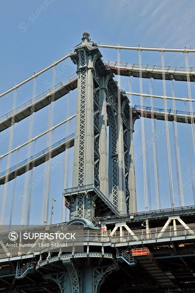 Manhattan Bridge, Manhattan, New York, USA, North America, PublicGround