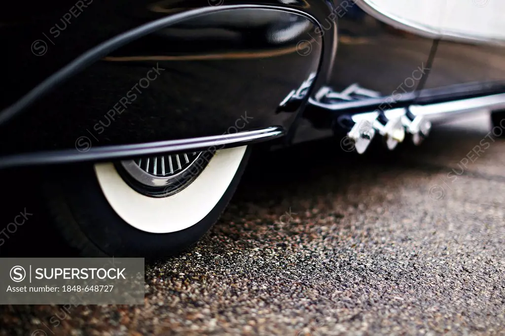 Tyre, fenders, vintage car, USA