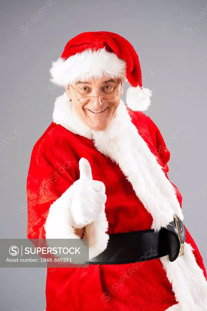 Santa Claus making a tumbs up gesture