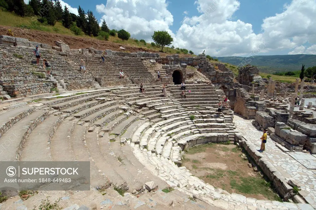 Roman theatre, antique city of Ephesus, Efes, Turkey, Western Asia