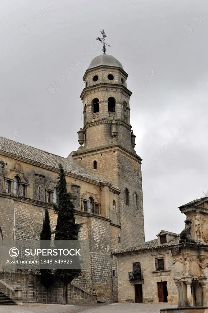 Cathedral, 16th Century, Santa Maria Square, Baeza, Jaén Province, Andalucia, Spain, Europe