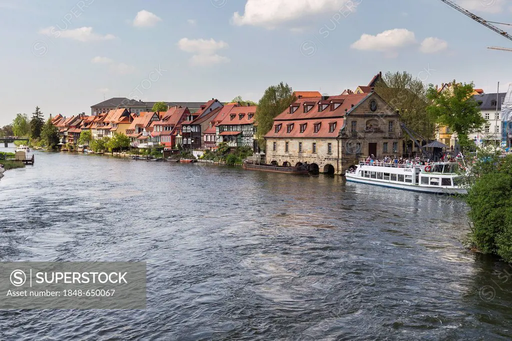 Bamberg's Little Venice, Main river, Bamberg, Upper Franconia, Bavaria, Germany, Europe