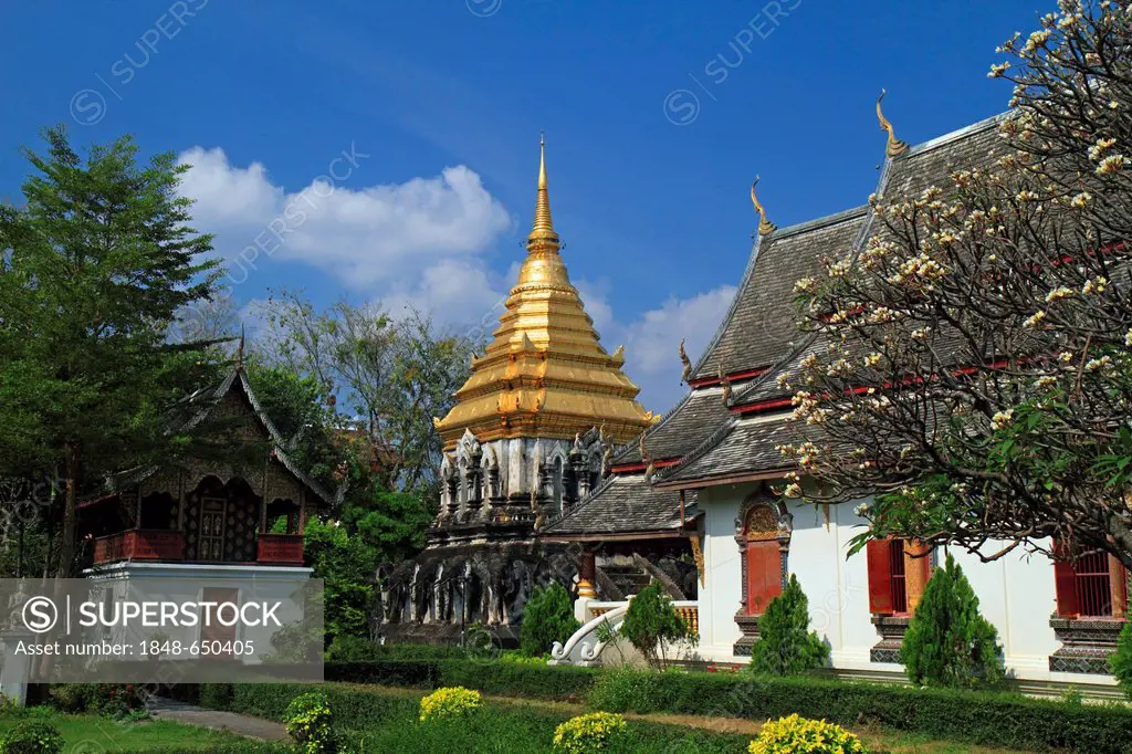 Buddhist temple Wat Chiang Man, Chiang Mai, Northern Thailand, Thailand, Asia