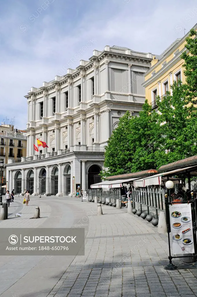 Teatro Real, Royal Theatre, Plaza de Oriente, Madrid, Spain, Europe, PublicGround