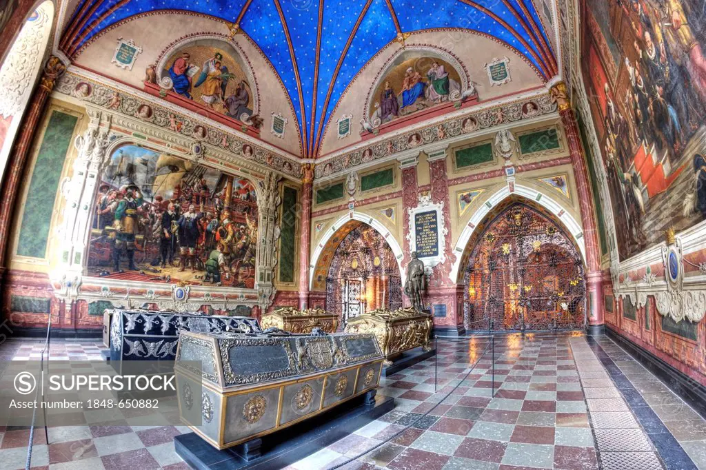 The Chapel of King Christian IV of Denmark, Roskilde Cathedral, Roskilde, Denmark, Europe