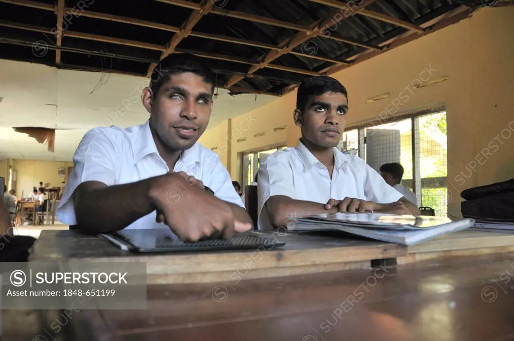 School for the blind, Tangalle, Sri Lanka, Ceylon, South Asia, Asia