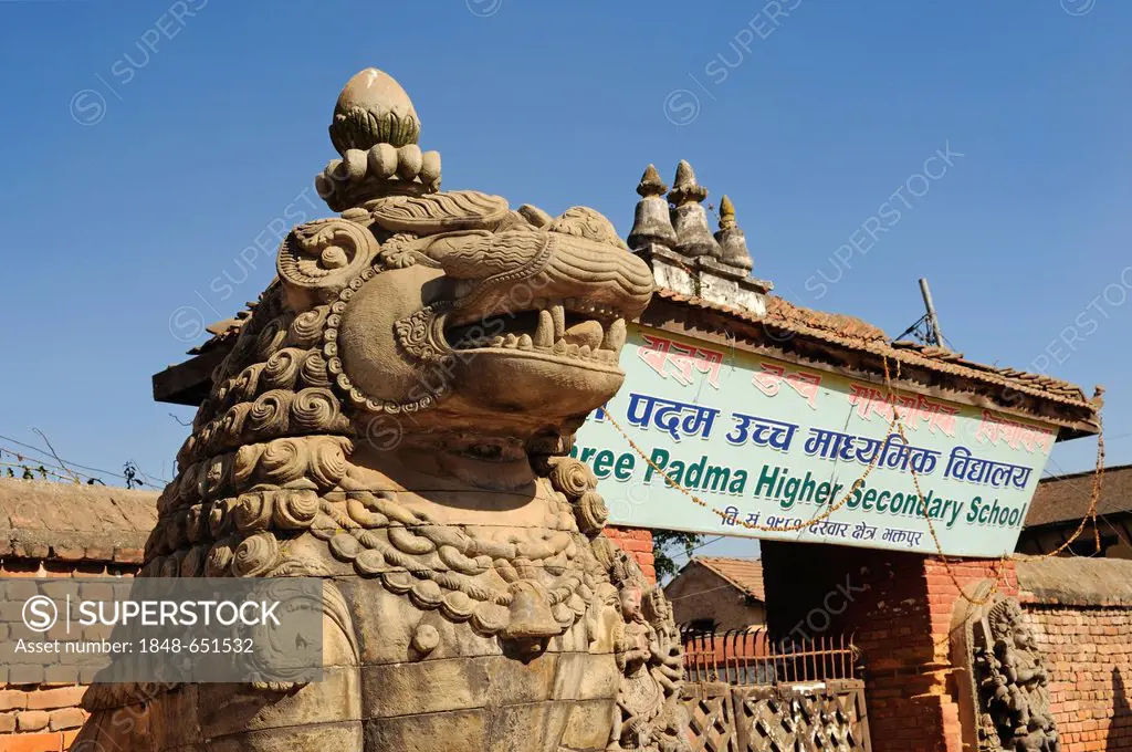 Shree Padma Higher Secondary School, Bhaktapur, also known as Bhadgaon, Kathmandu Valley, Nepal, Asia