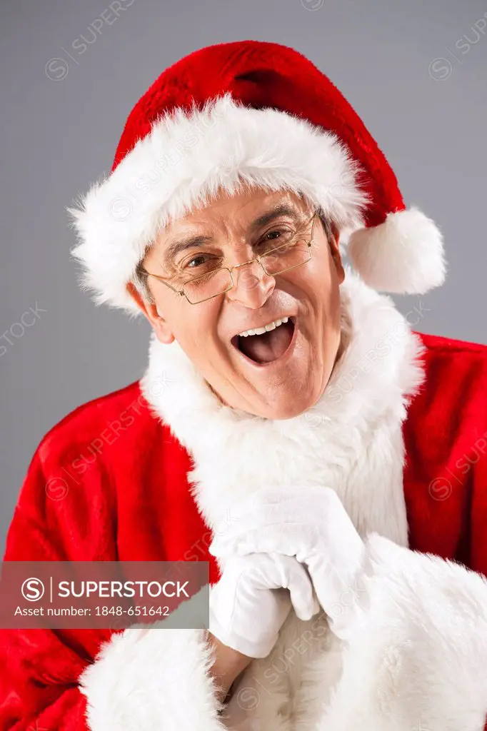 Santa Claus laughing