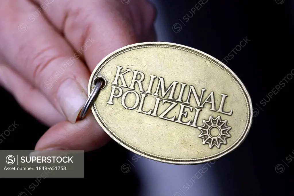 Identification badge of the criminal police, Germany, Europe